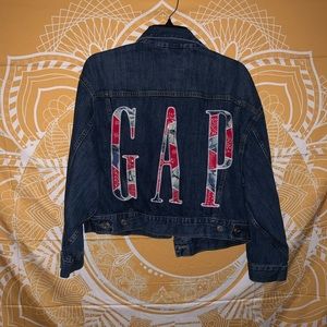 gap cropped jean jacket